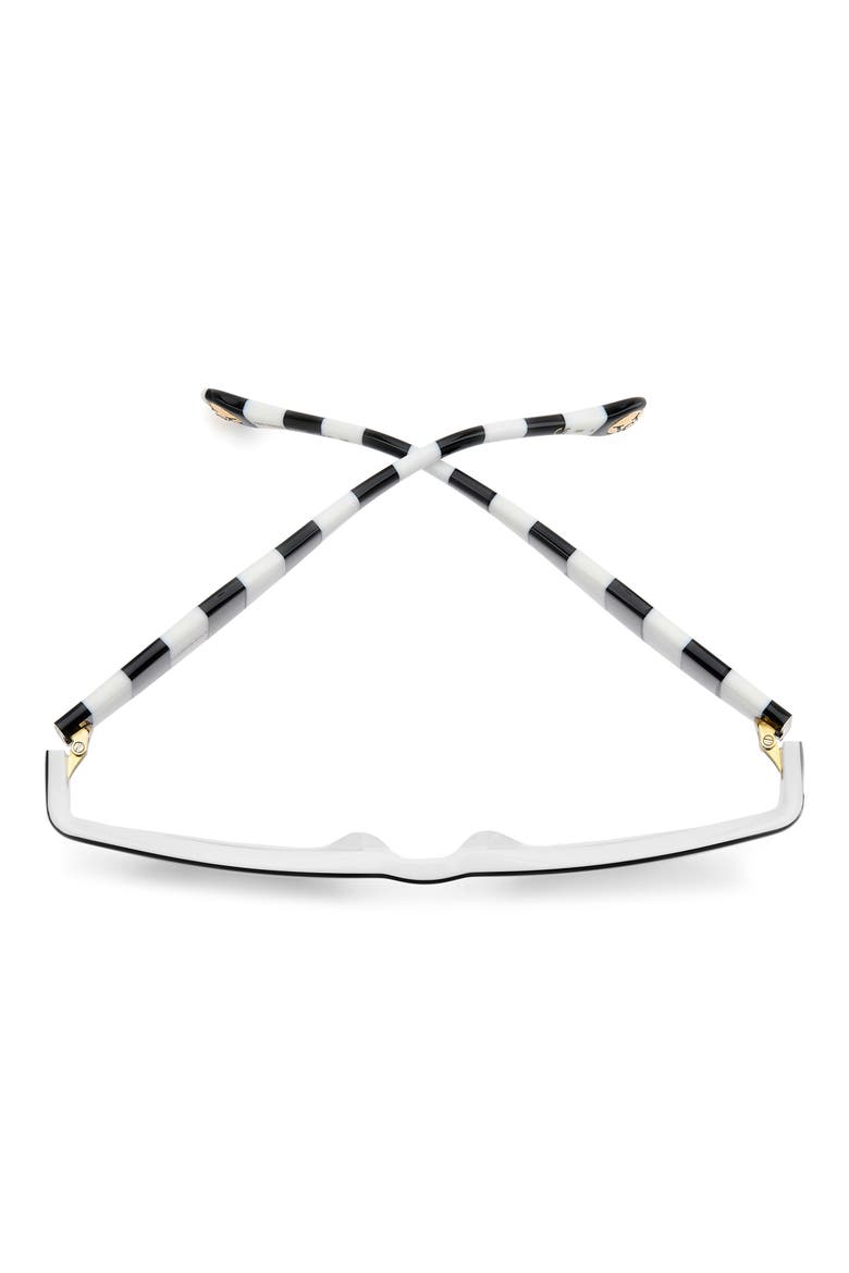 51mm Gradient Cat Eye Sunglasses, Alternate, color, BLACK WHITE / GREY SHADED