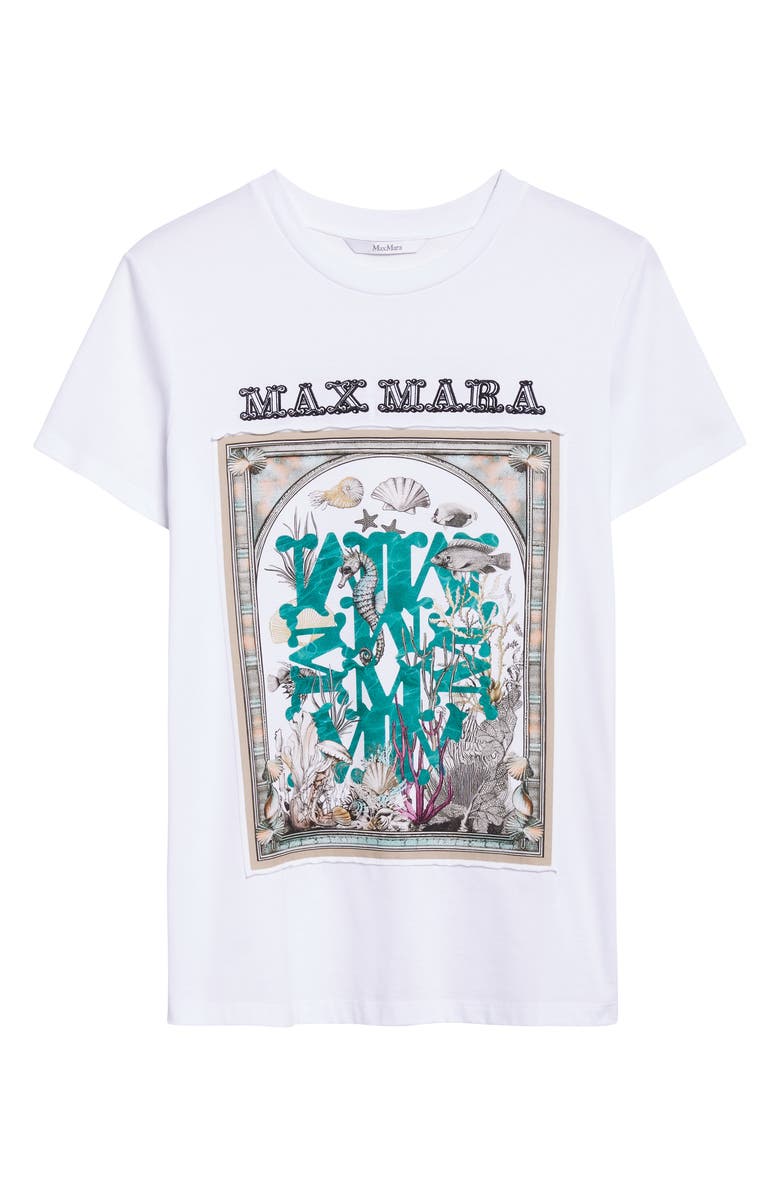 Max Mara Spadino Graphic T-Shirt, Alternate, color, Optical White