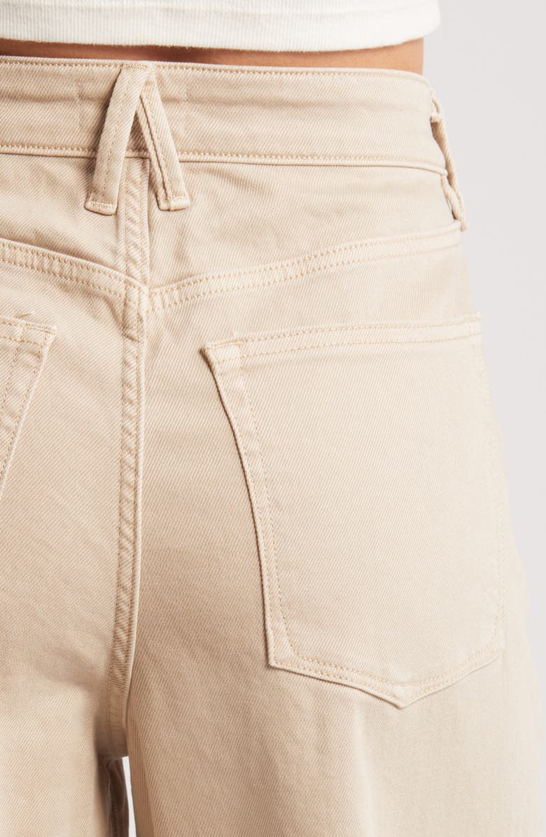 Good American Good Ease Relaxed Wide Leg Jeans, Alternate, color, Sand004