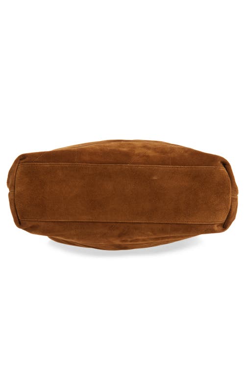 Saint Laurent Large Jamie 4.3 Patchwork Suede Shoulder Bag In Brown