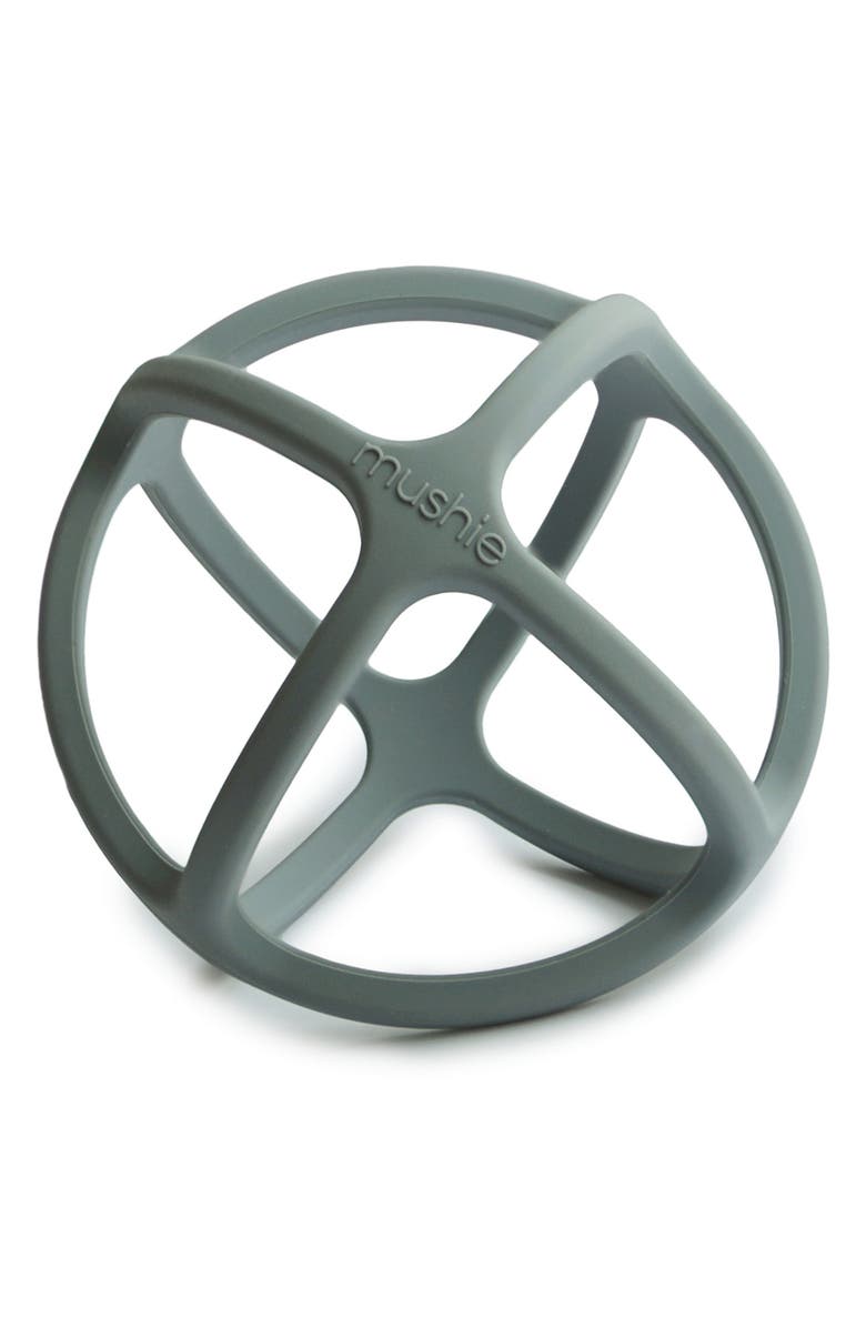 Mushie Silicone Ball Teether Toy, Main, color, Dried Thyme