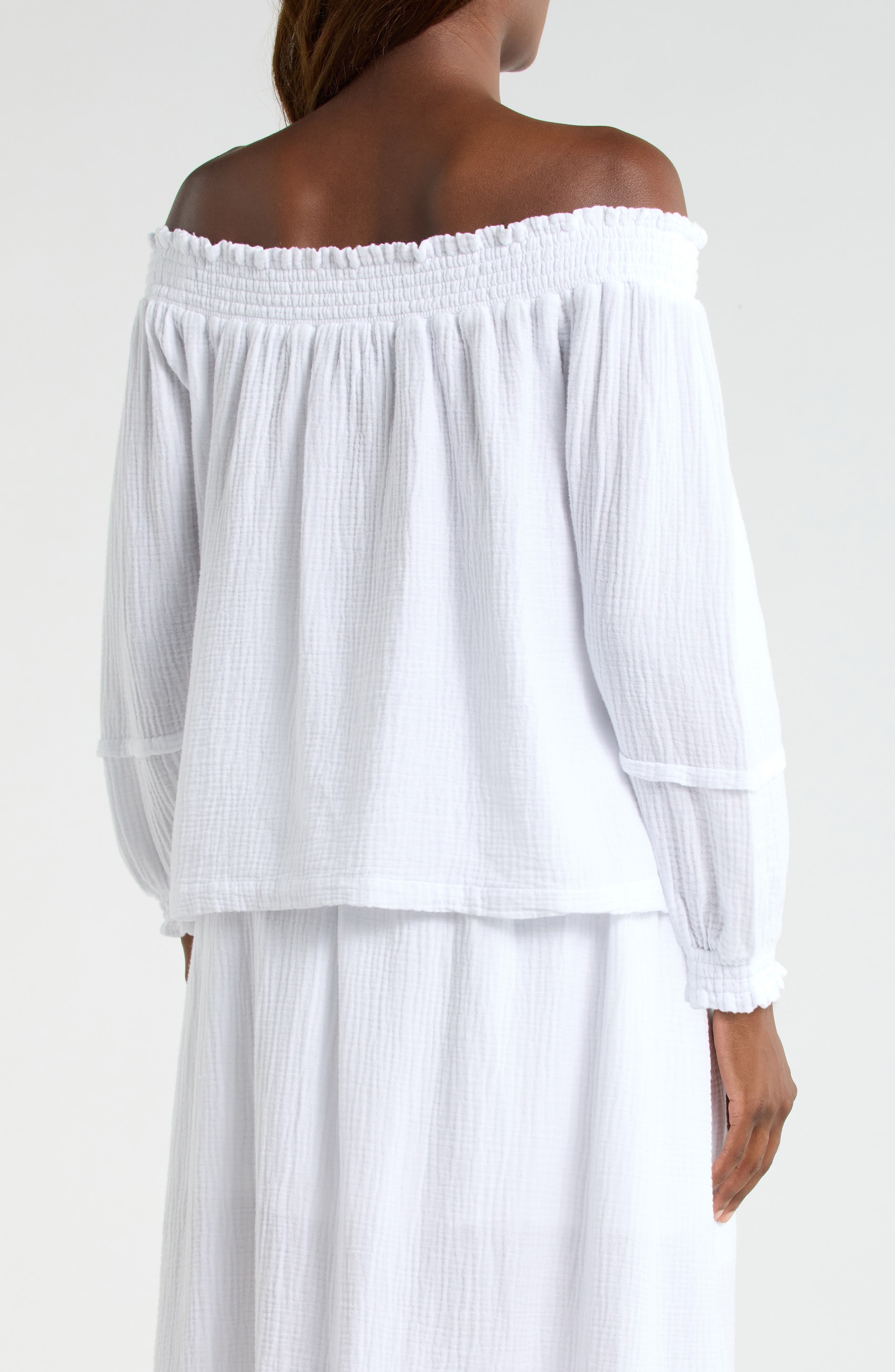 Adele Off the Shoulder Cotton Top - image 2
