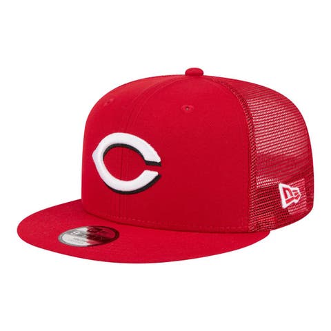 Youth New Era  Red Cincinnati Reds 9FIFTY Trucker Snapback Hat