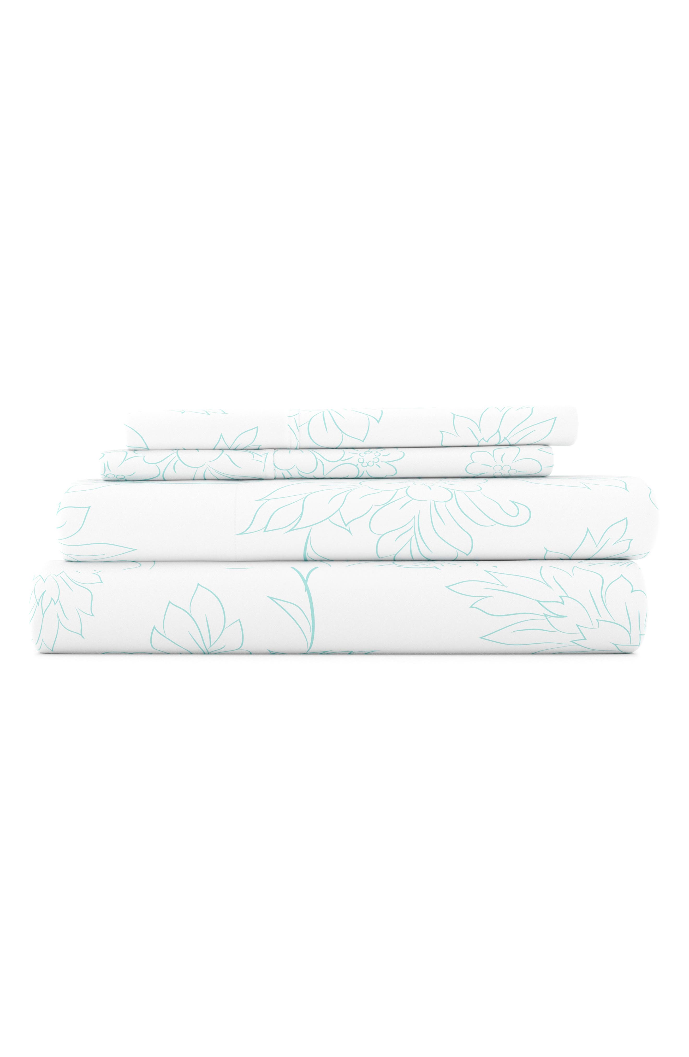 HOMESPUN HOME SPUN Premium Ultra Soft Vine Pattern 4-Piece Bed Sheet Set