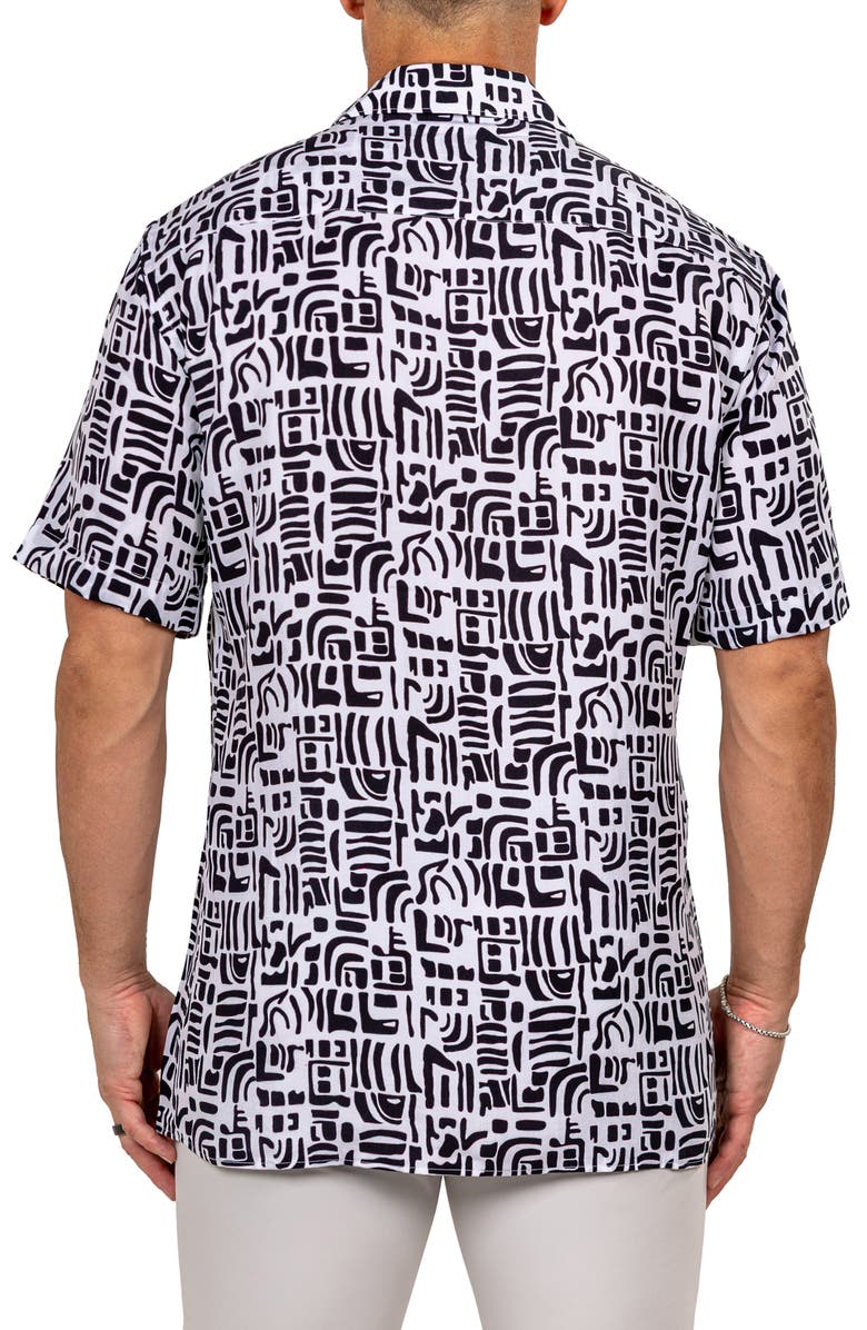 Maceoo Apachi Marthyr0249 White Camp Shirt, Alternate, color, 