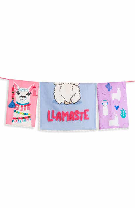 Tiramisu The Llamaste Artisan Set of 3 Cotton Kitchen Towels