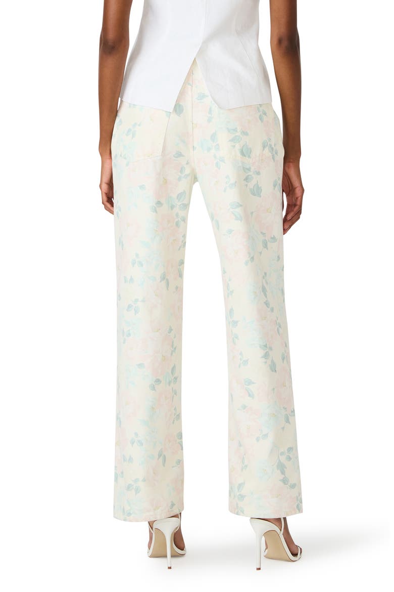 Sydnee Floral Jeans, Alternate, color, PEACH BEIGE
