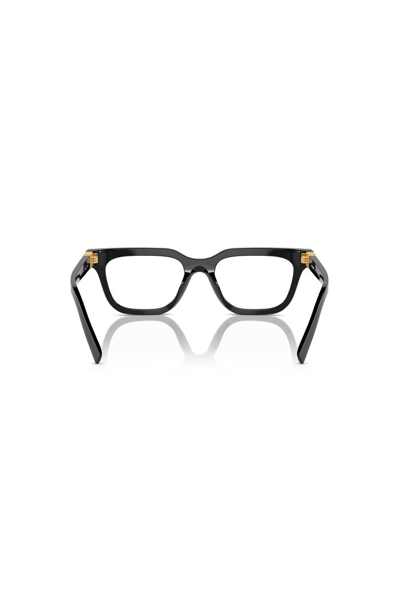 Miu Miu 51mm Rectangle optical glasses, Alternate, color, Black