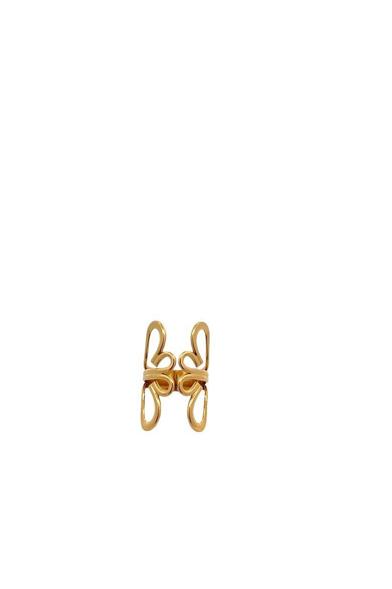 Open Butterfly Ring, Main, color, Yellow