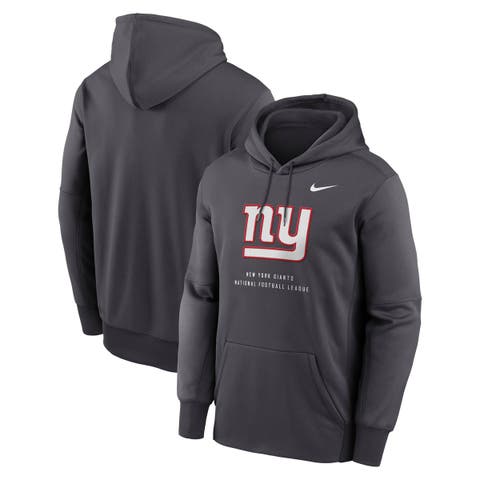 Men's Nike Charcoal New York Giants Toss Sweep Therma-FIT Hoodie