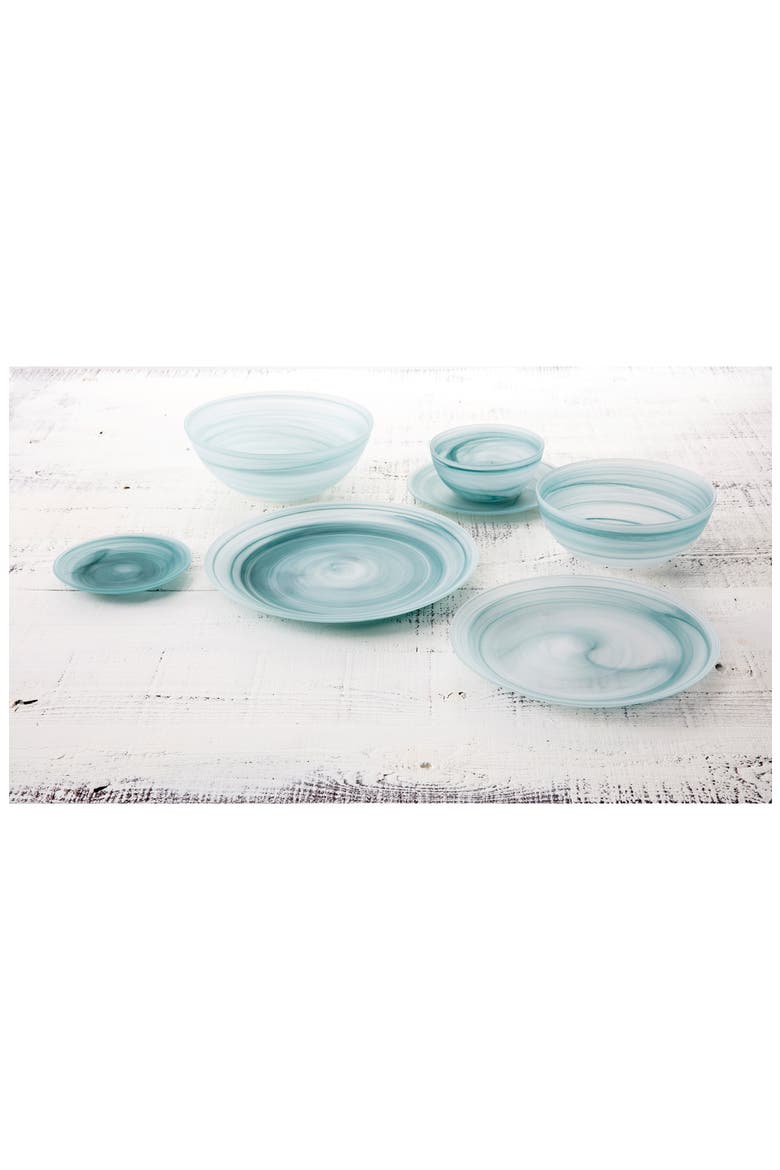 La Jolla Large Glass Salad Bowl, Alternate, color, GREEN