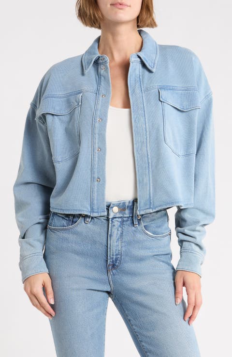 Jeanius Crop French Terry Jacket
