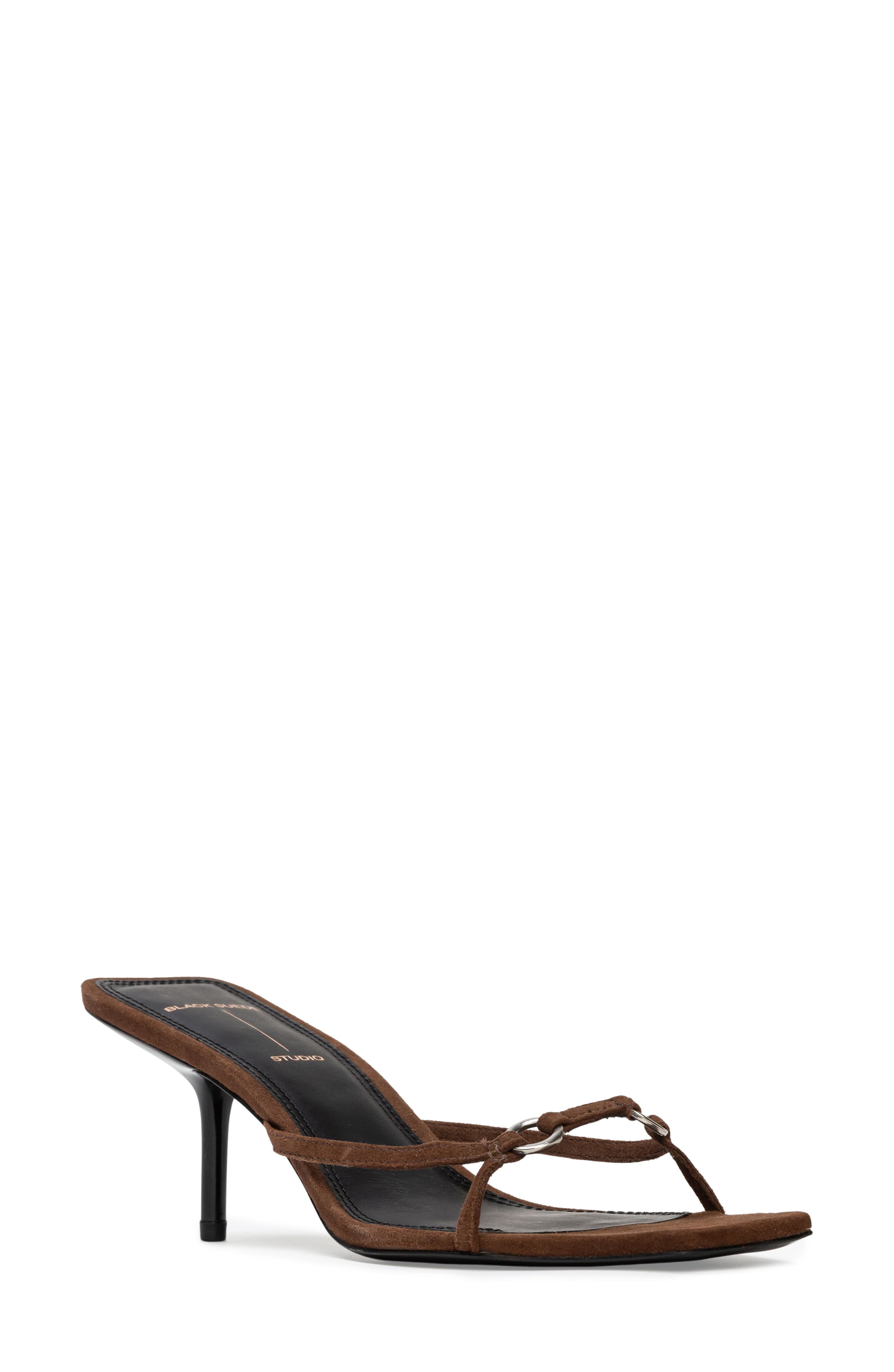 BLACK SUEDE STUDIO Frankie 65 Sandal, Main, color, Brown