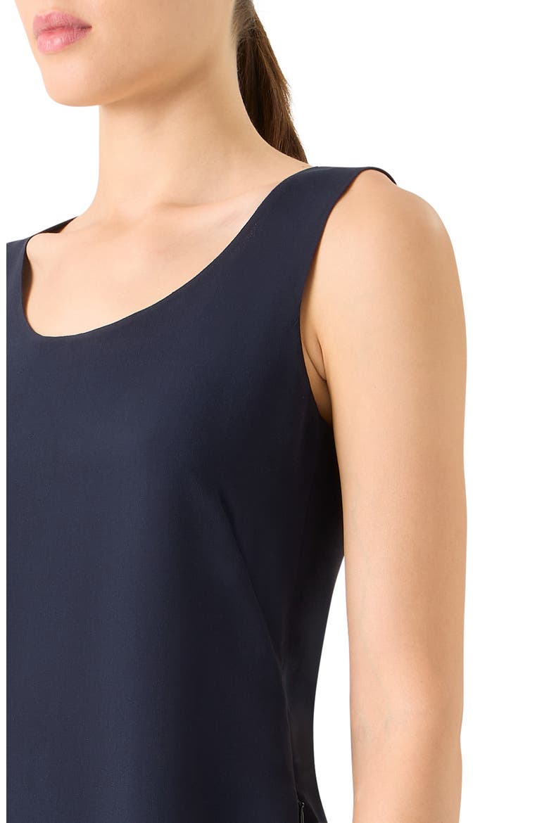 Scoop Neck Silk Tank, Alternate, color, NAVY
