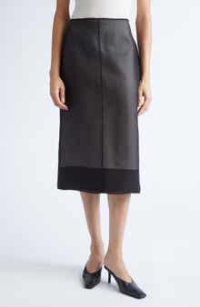 GIA STUDIOS Lucienne Silk Midi Skirt