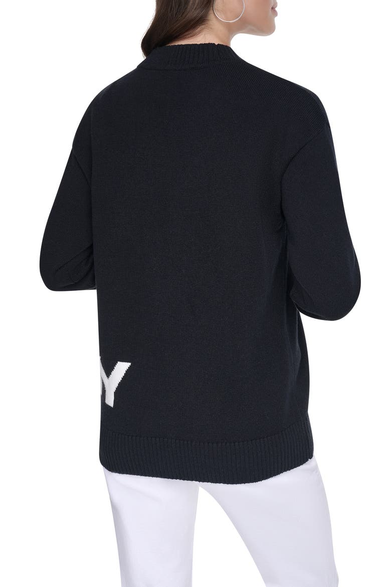 Pins Patches Cardigan, Alternate, color, BLACK