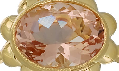 Bony Levy 18k Gold Morganite & Diamond Beaded Ring (nordstrom Exclusive) In 18k Yellow Gold