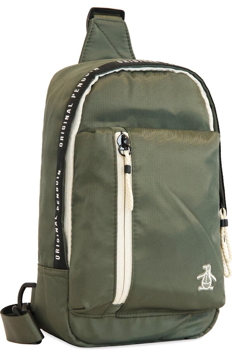 Original Penguin Sport Crossbody Bag, Alternate, color, Beetle/ Travertine