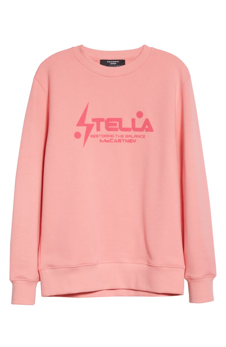 Stella McCartney x Tom Tosseyn Unisex Shared 3 Restoring the Balance Logo Organic Cotton Sweatshirt, Alternate, color, 