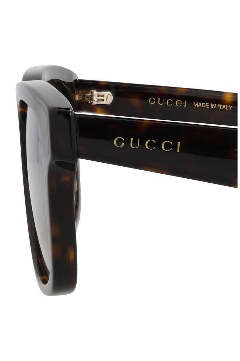 55mm Rectangular Sunglasses, Alternate, color, HAVANA HAVANA SILVER