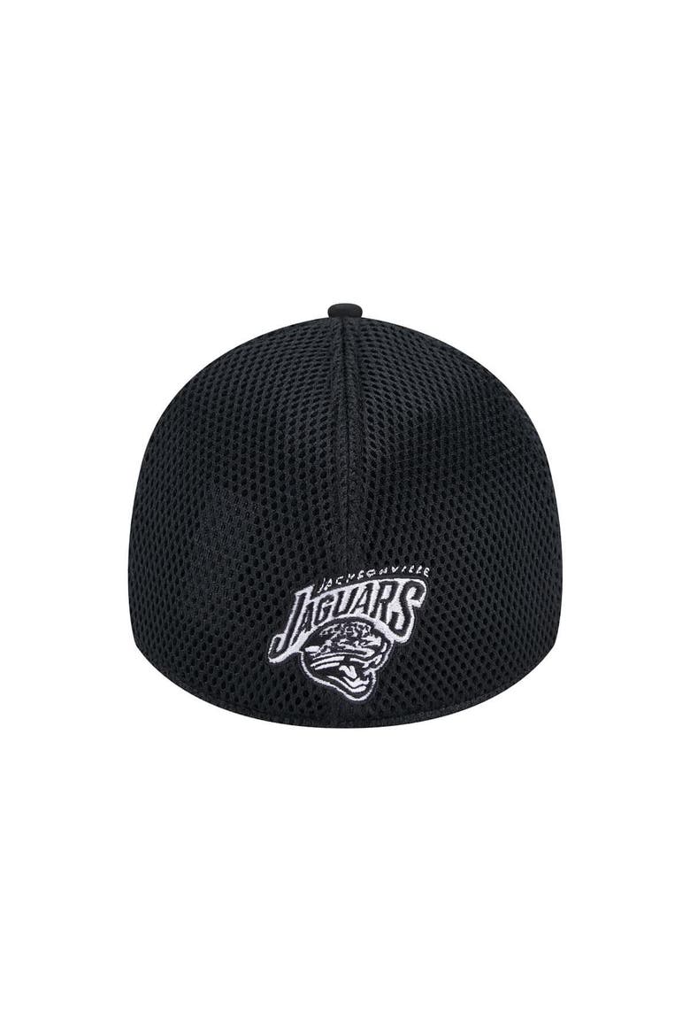 Men's New Era Black Jacksonville Jaguars Main Neo 39THIRTY Flex Hat, Alternate, color, Black