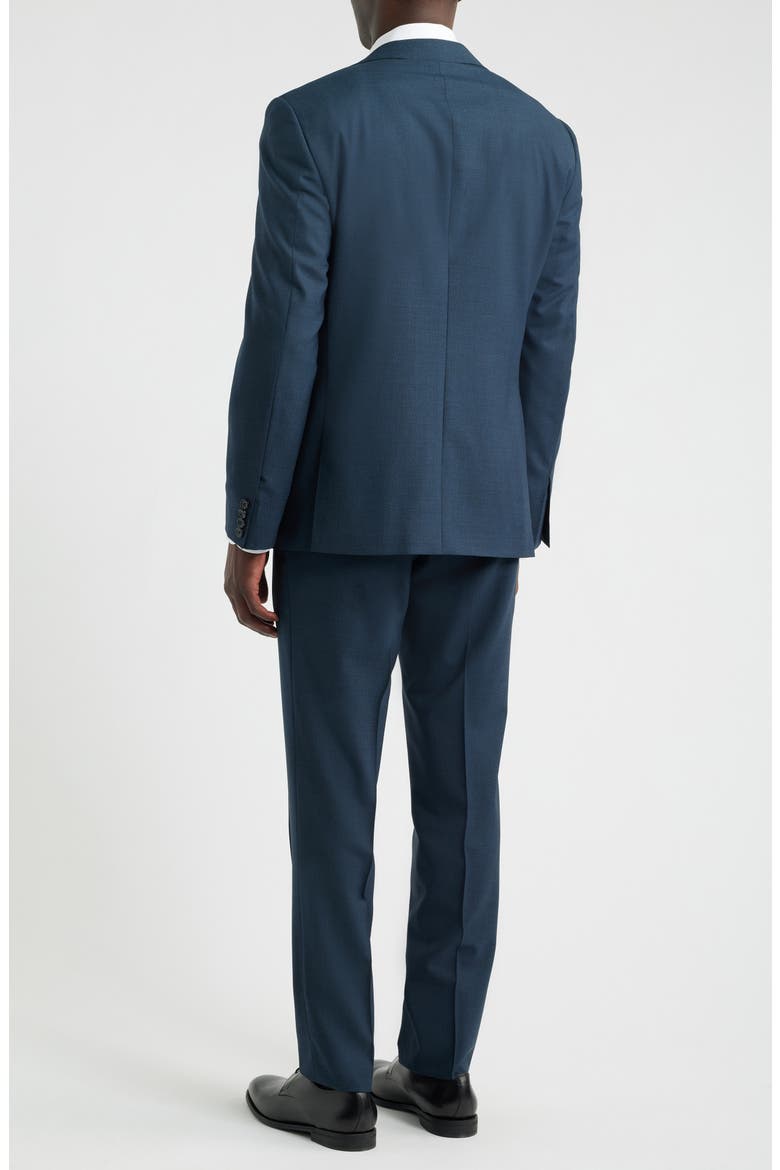 Capri Trim Fit Solid Wool Suit, Alternate, color, DARK BLUE