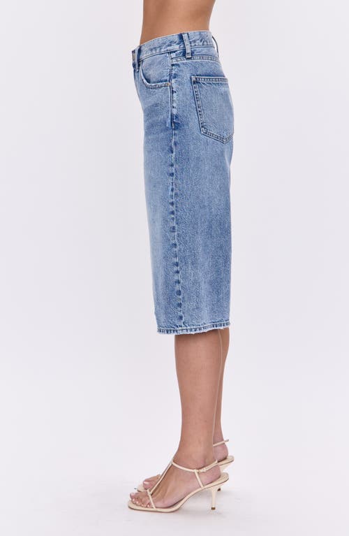 Pistola Linden High Waist Denim Bermuda Shorts