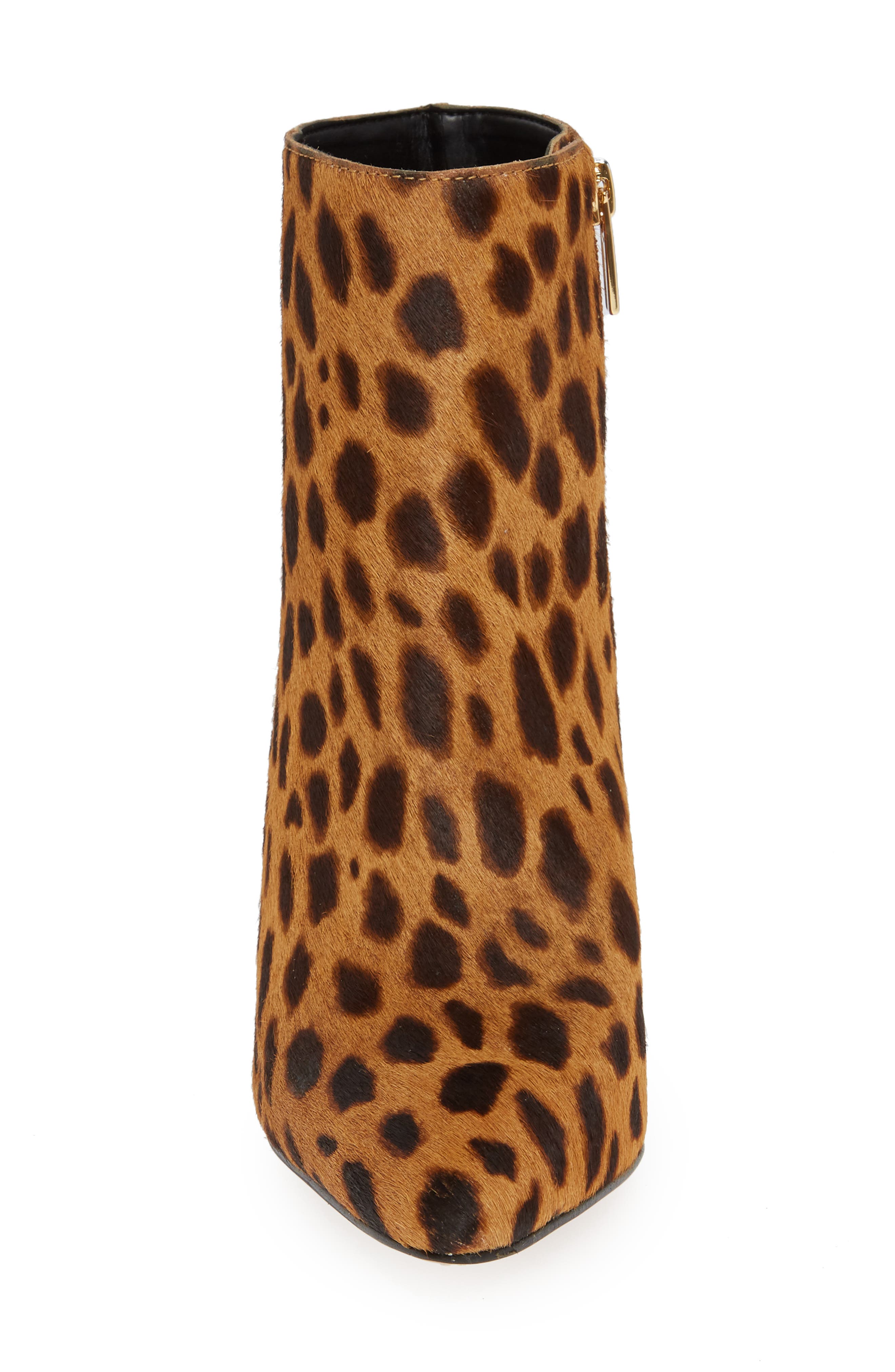 Thelmin Genuine Calf Hair Bootie (Nordstrom Exclusive), Alternate, color, NATURAL LEOPARD CALF HAIR