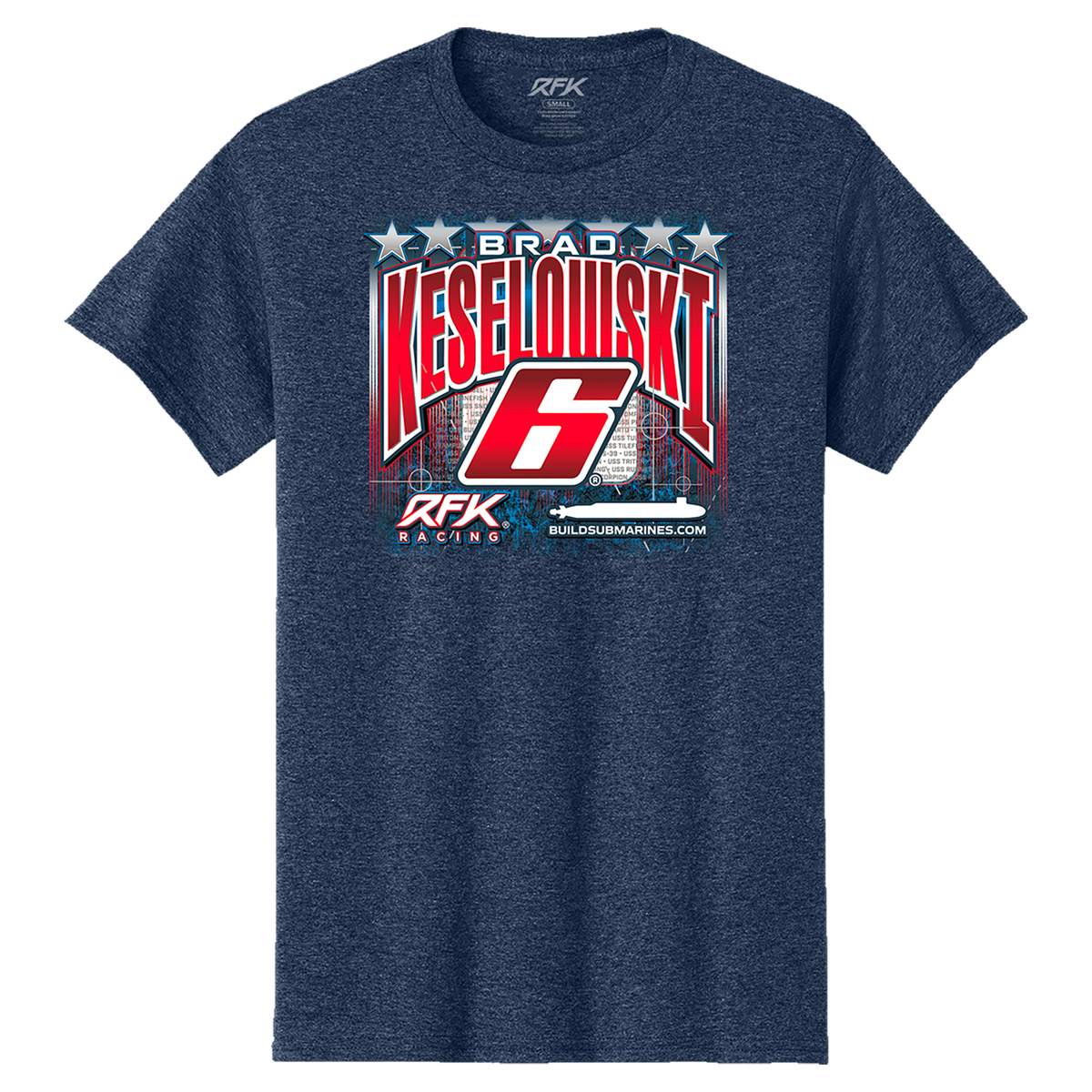 RFK Racing Men's RFK Racing Heather Navy Brad Keselowski ...