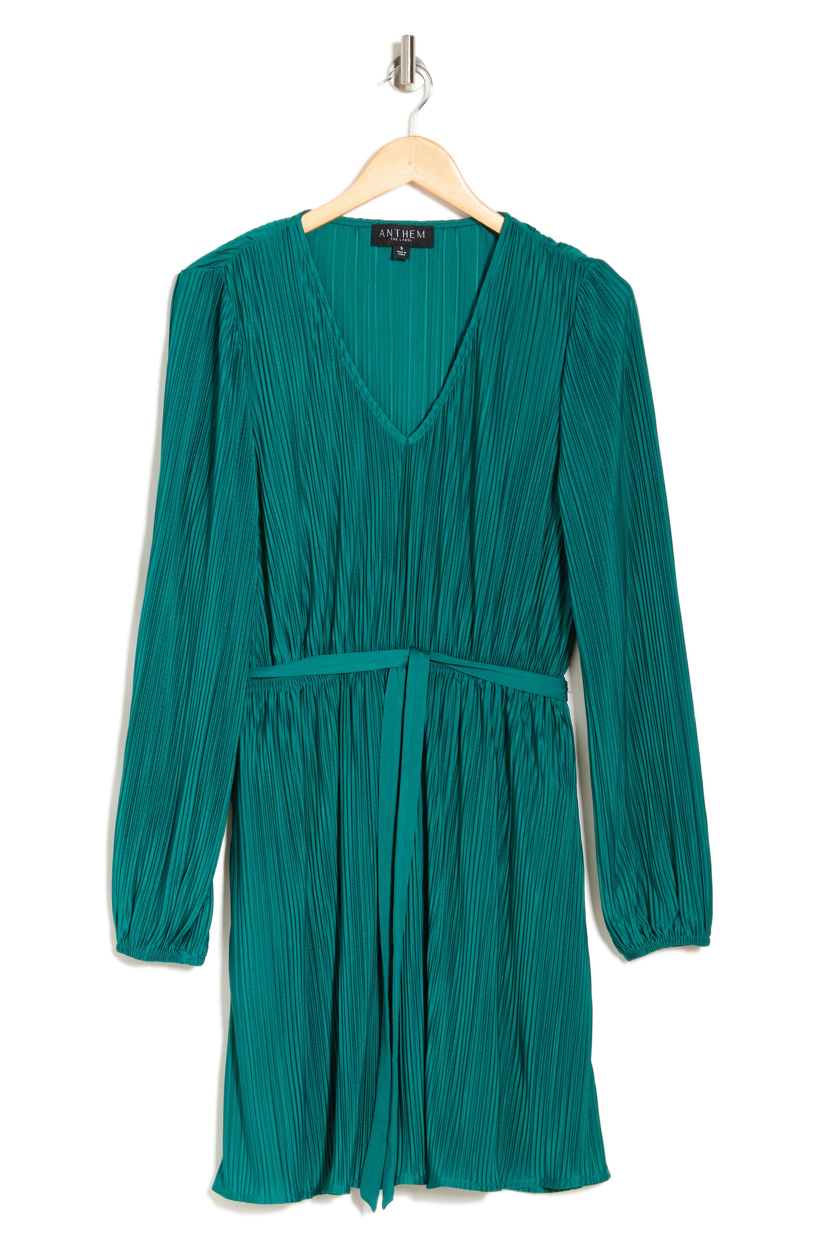 Anthem the Label Plissé Long Sleeve Dress (Women) | Nordstromrack