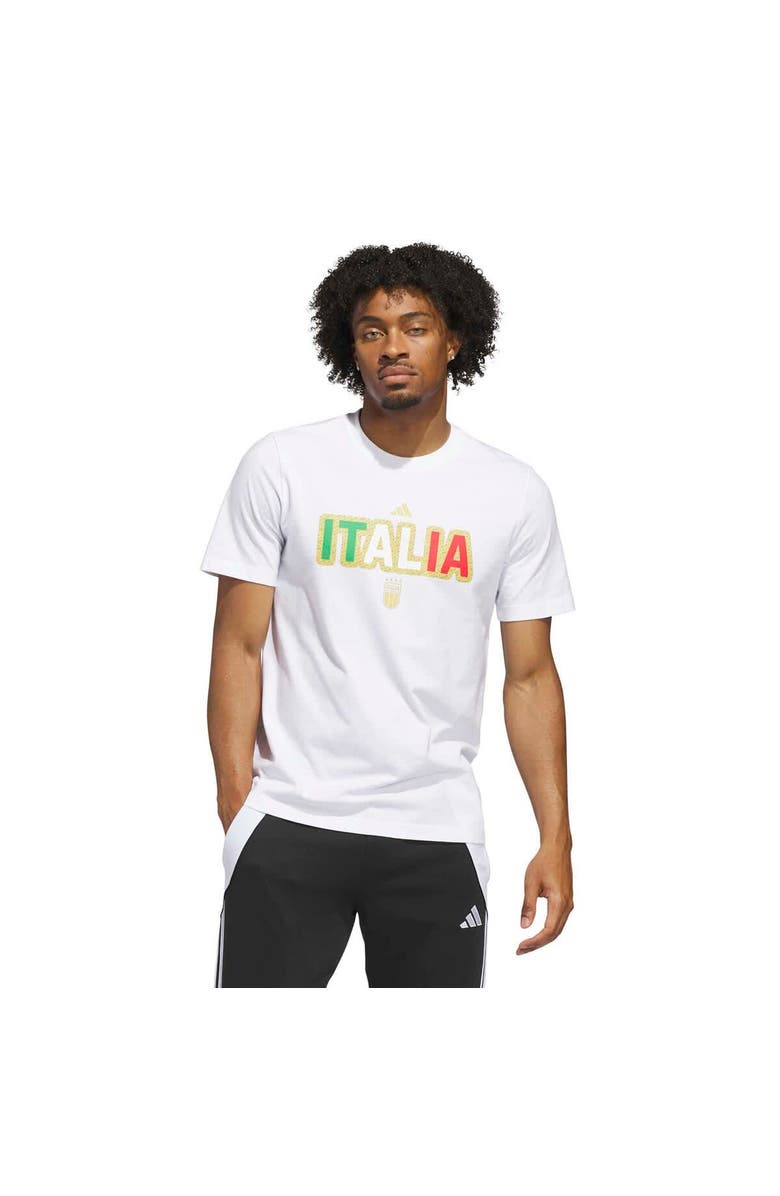 adidas Men's adidas White Italy National Team Jersey Hook T-Shirt, Alternate, color, White