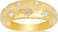 Queen Jewels Sterling Silver Celestial CZ Dome Ring