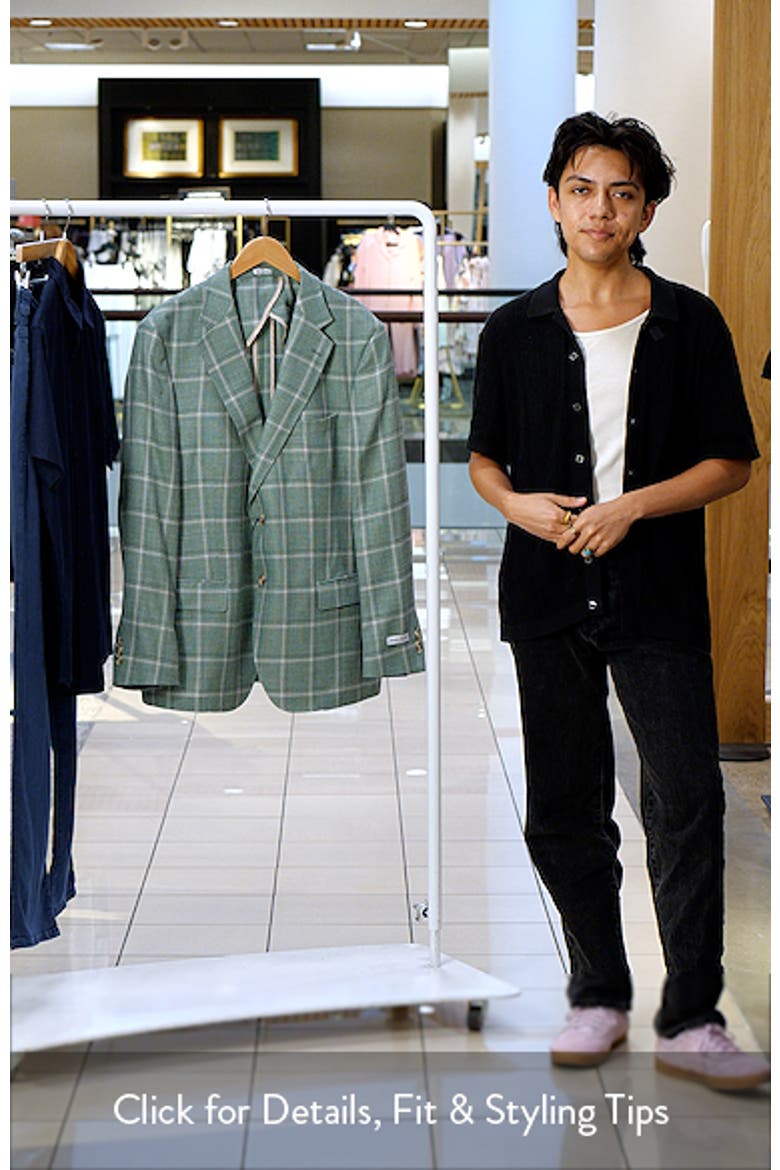 Hyperlight Soft Plaid Wool & Silk Blend Sport Coat video