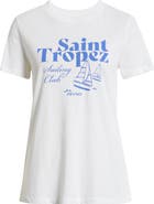 Caslon® Saint Tropez Cotton Graphic T-Shirt