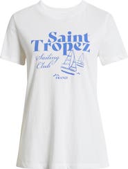 Caslon® Saint Tropez Cotton Graphic T-Shirt