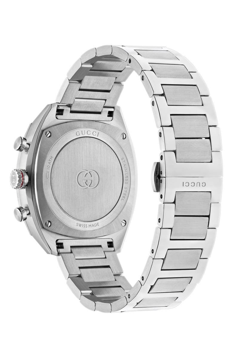 Gucci Interlocking Chronograph Watch, 41mm, Alternate, color, Blue/ Silver