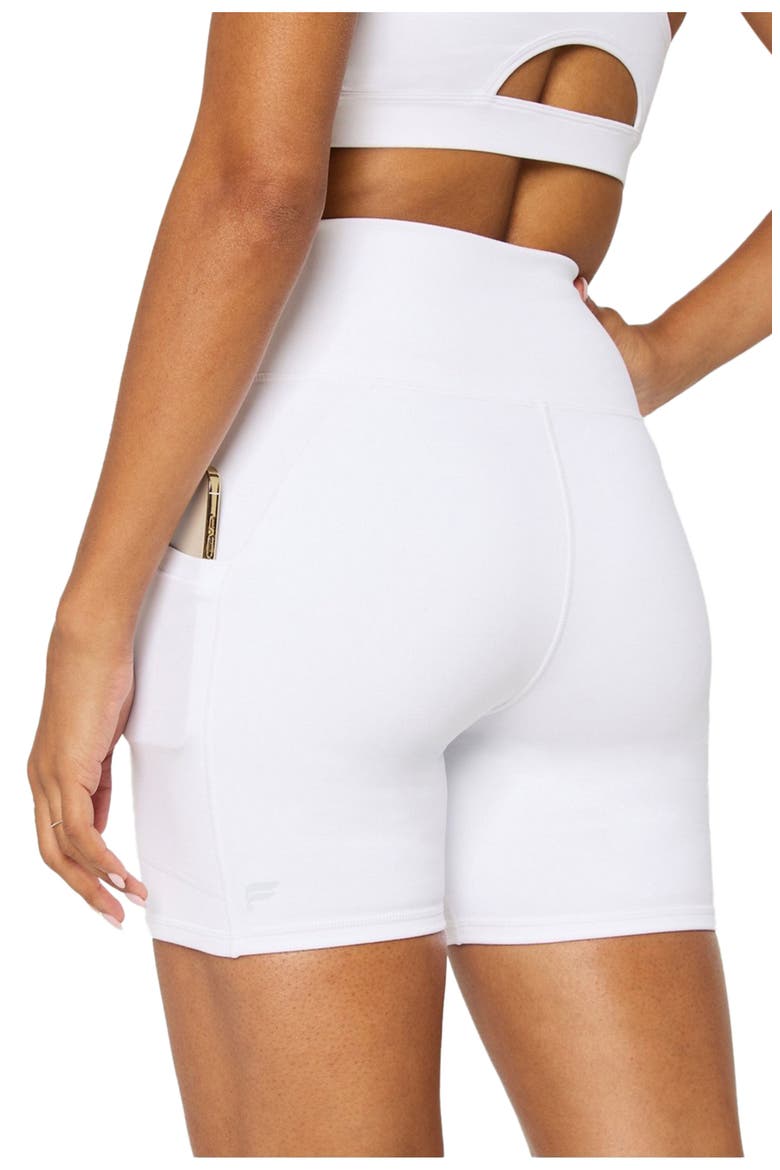 On-The-Go PowerHold® High-Waisted 6'' Short, Alternate, color, Classic White