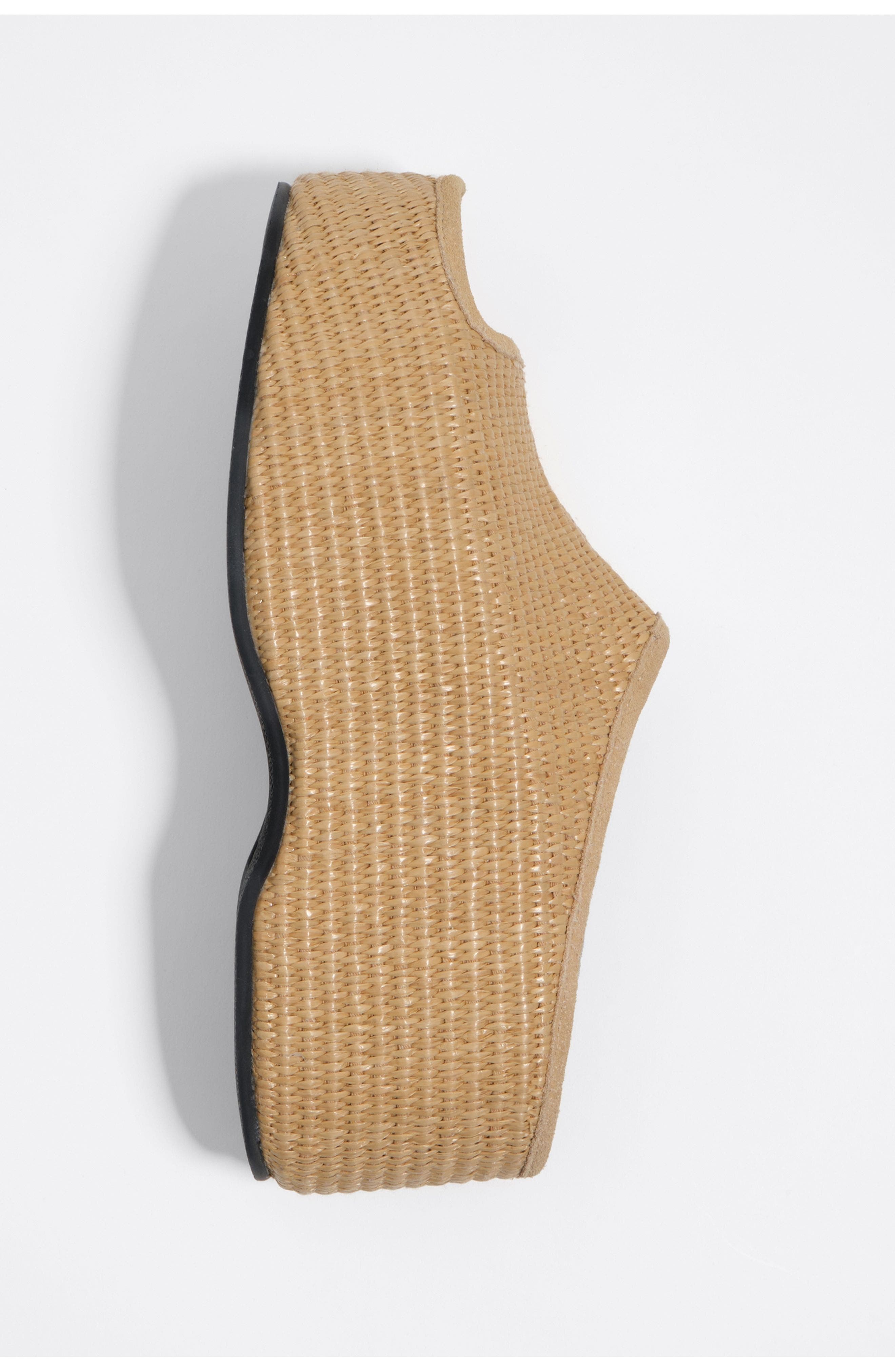 Bimba y Lola Raffia Platform Sandal, Alternate, color, Natural