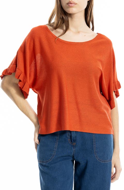 Flutter Sleeve Sweater