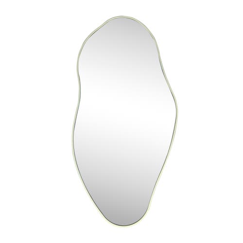 Jonathan Y Everly Irregular Framed Decorative Wall Mirror In Steel