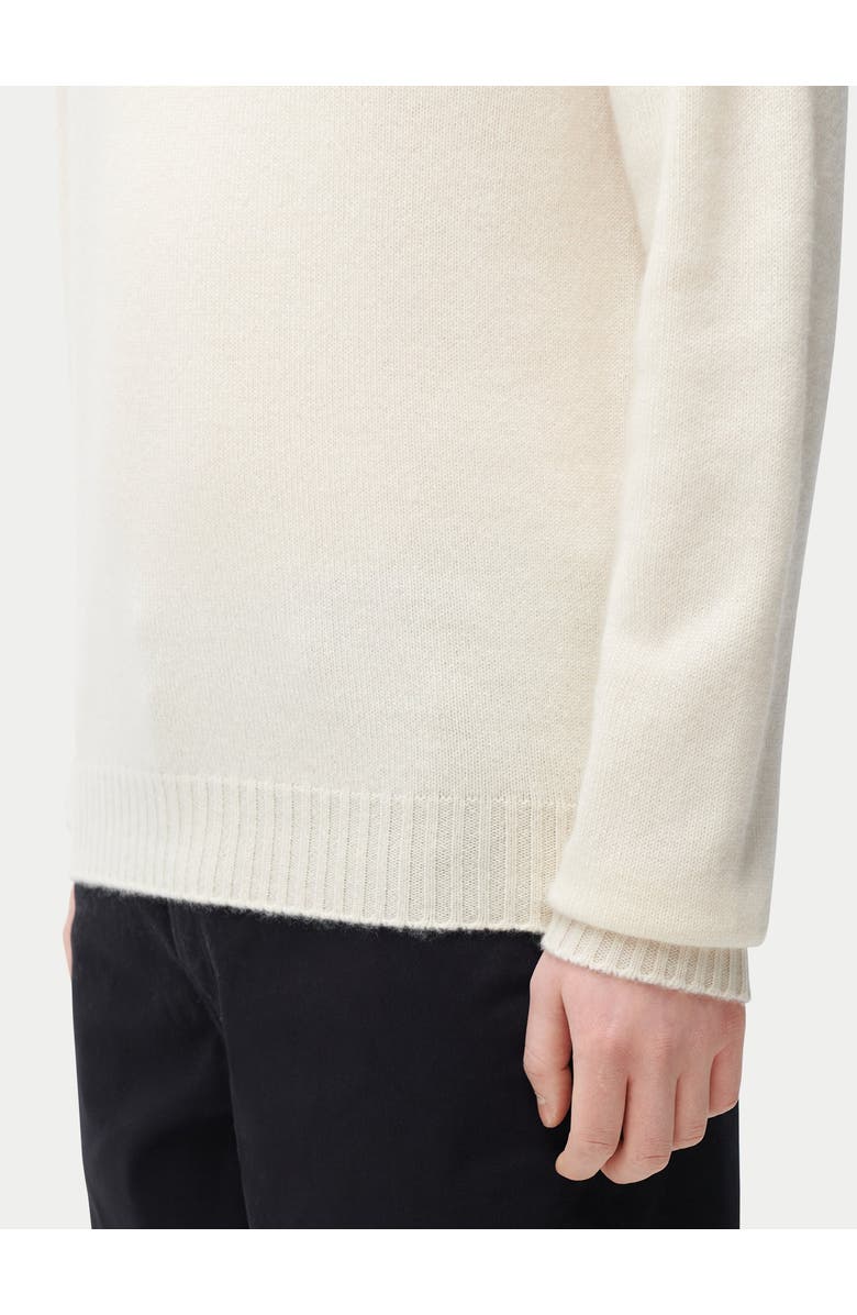GOBI Mongolian Cashmere Rolled Neck Cashmere Sweater, Alternate, color, Off White