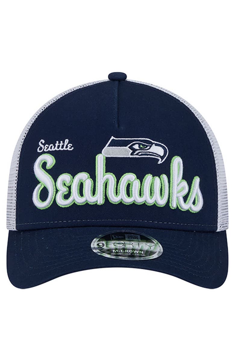 New Era Men's New Era  College Navy Seattle Seahawks Side Lines 9FORTY Adjustable Hat, Alternate, color, College Navy