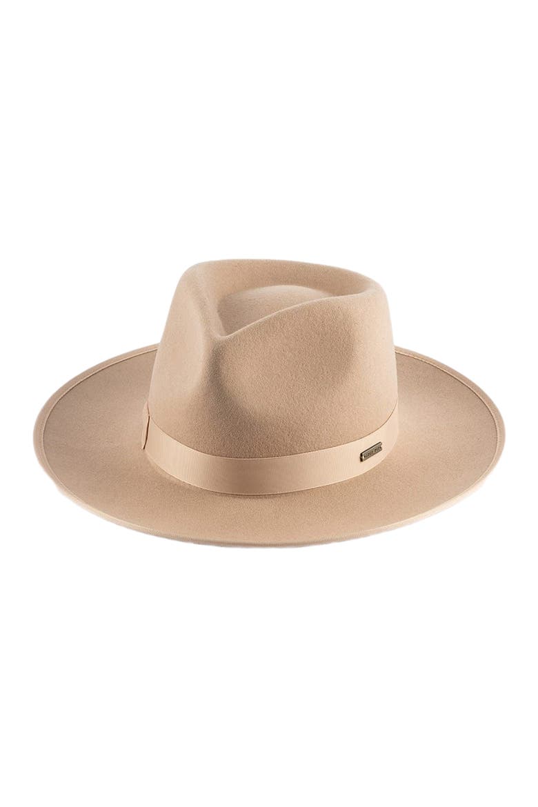 Monroe Rancher Wool Fedora Hat, Main, color, Nude