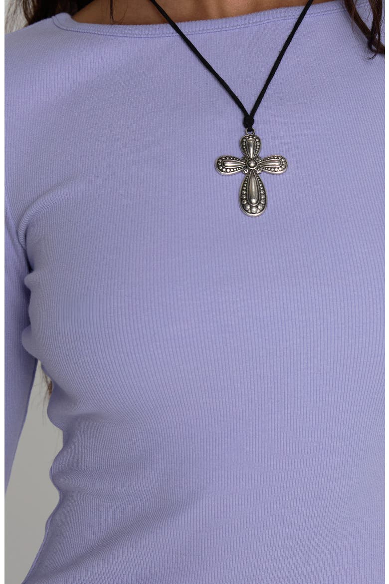 Elaia Rib Top, Alternate, color, PURPLE