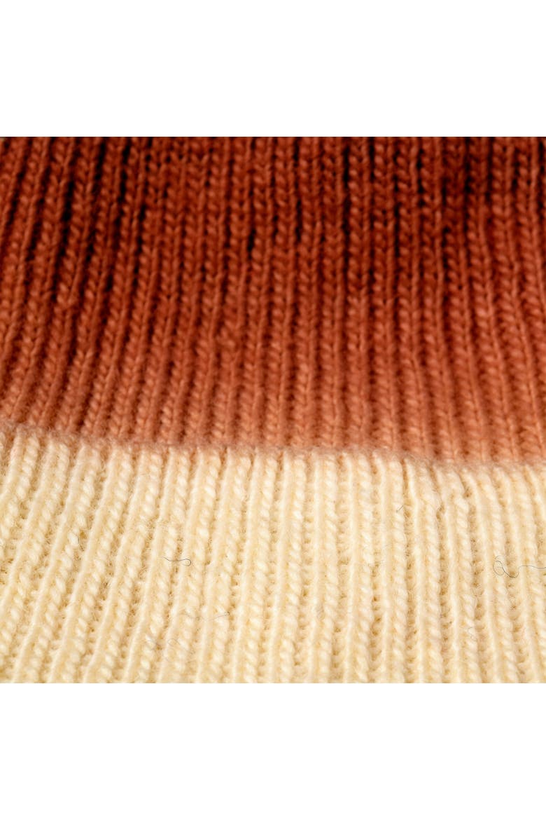 Hand Knit Flow Hat, Main, color, Russet-White