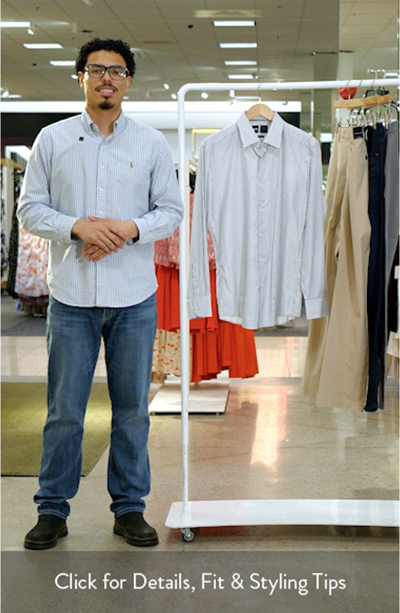 Hank Kent Slim Fit Performance Twill Dress Shirt, sales video thumbnail