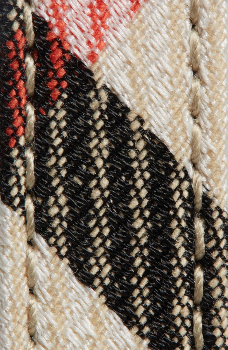 Burberry Check Canvas Belt, Alternate, color, Sand Ip Check