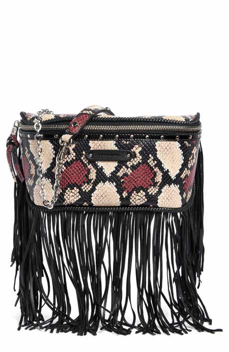 Longchamp Snake Embossed Leather Belt Bag