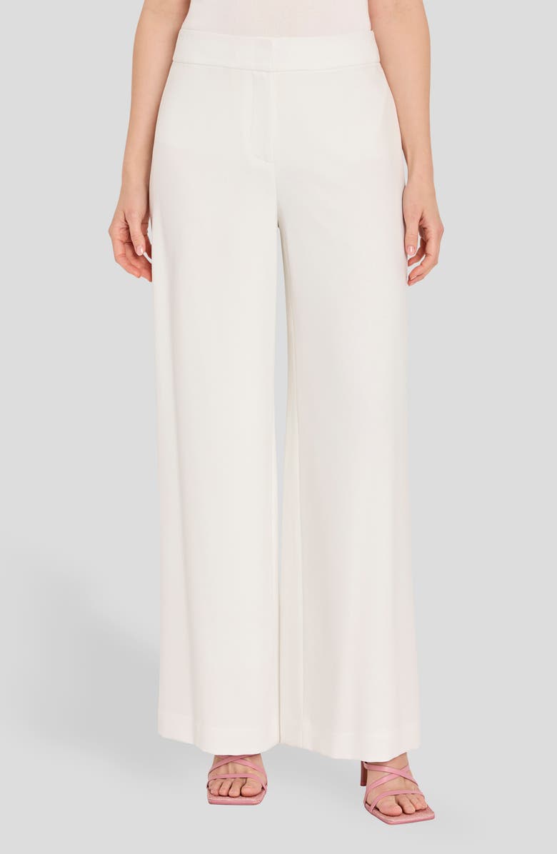 Tahari ASL Wide Leg Pants, Main, color, Ivory