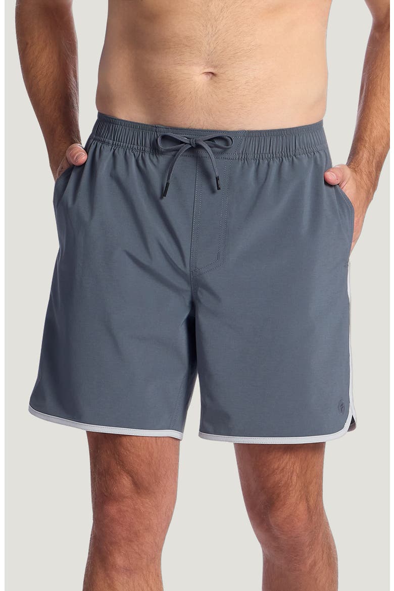 Downshore Swim Trunks, Main, color, STORM CLOUD